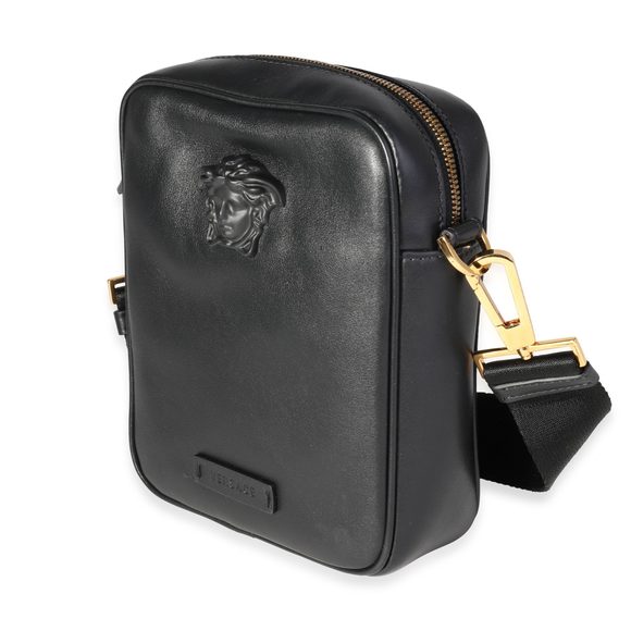 Versace Black Leather La Medusa Mini Crossbody - Picture 2 of 7